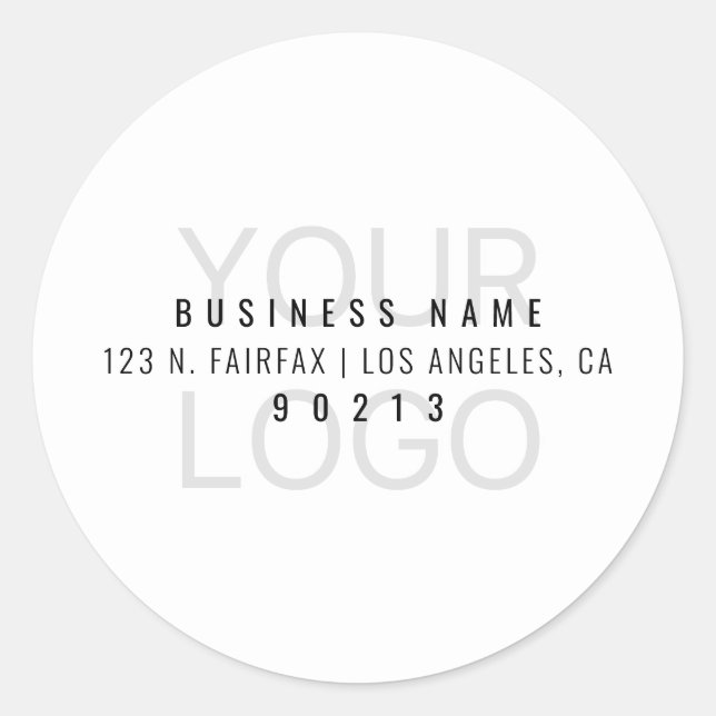 Pegatina Redonda Su Logo Se Encenderá Automáticamente Para El Fondo (Anverso)