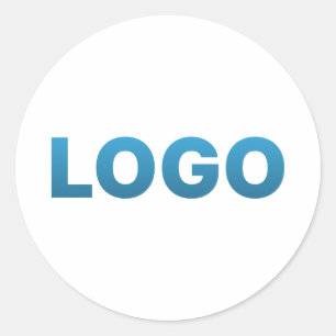 Pegatina Redonda Su logotipo Personalizado