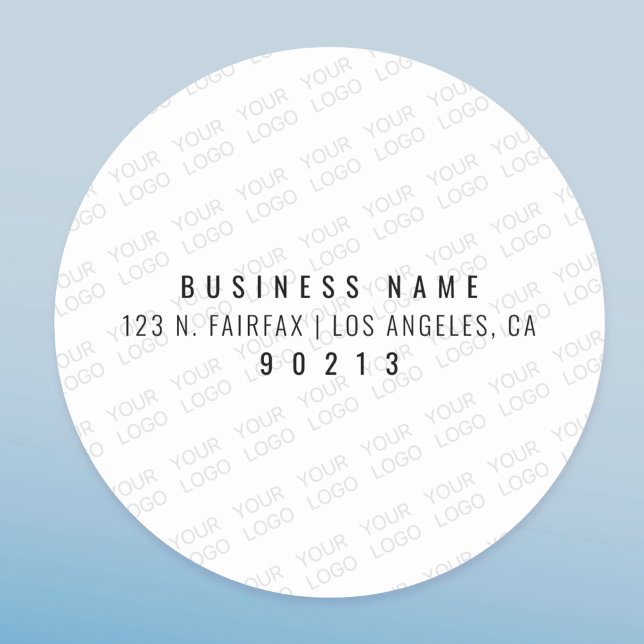 Pegatina Redonda Su logotipo se ha iluminado y repetido automáticam (Subido por el creador)