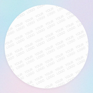 Pegatina Redonda Su logotipo se ilumina y se repite automáticamente
