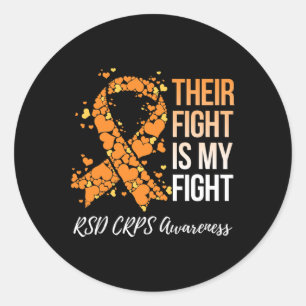 Pegatina Redonda Su Lucha Es Mi Conciencia De Rsd Crps
