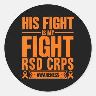 Pegatina Redonda Su Lucha Es Mi Conciencia De Rsd Crps 4