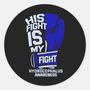 Pegatina Redonda Su Lucha Es Mi Lucha Concientización Sobre Hidrocé