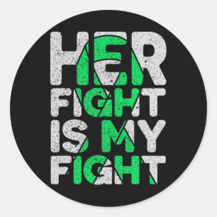 Pegatina Redonda Su Lucha Es Mi Lucha Contra La Enfermedad Renal