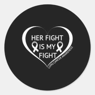 Pegatina Redonda Su lucha es mi lucha Mes de concienciación sobre e