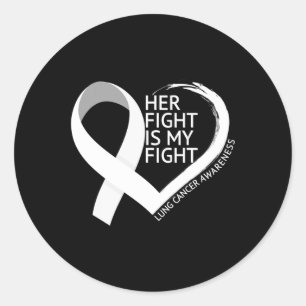 Pegatina Redonda Su lucha es mi lucha Mes de concienciación sobre e
