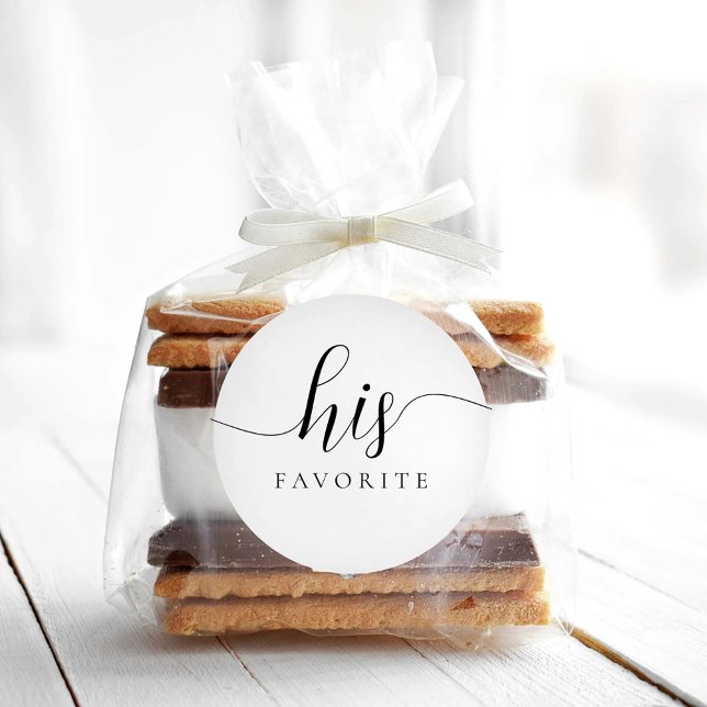 Pegatina Redonda Su regalo de favor caligráfico favorito (Subido por el creador)