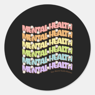 Pegatina Redonda Su Salud Mental Es Pegatina2