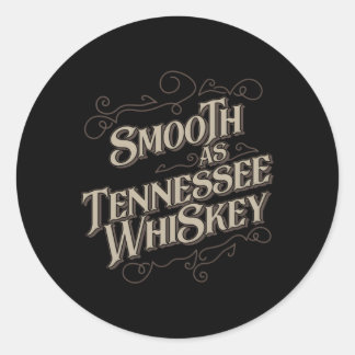 Pegatina Redonda Suave Como Tennessee Whiskey Country