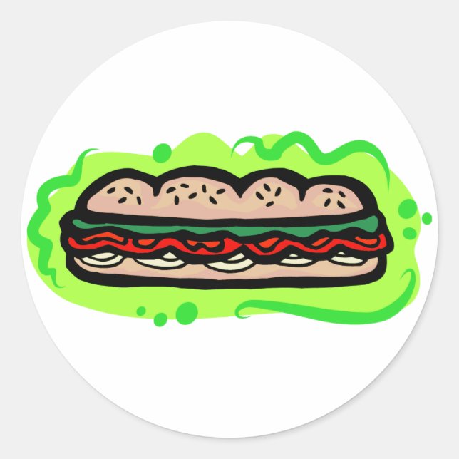 Pegatina Redonda Sub (Anverso)