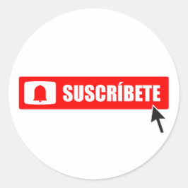 Pegatina Redonda subscription 