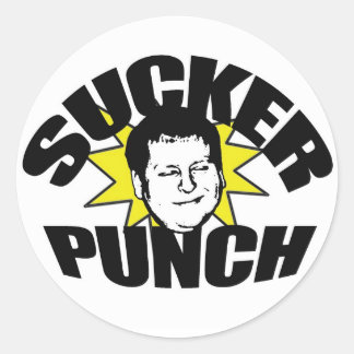 Pegatina Redonda sucker punch