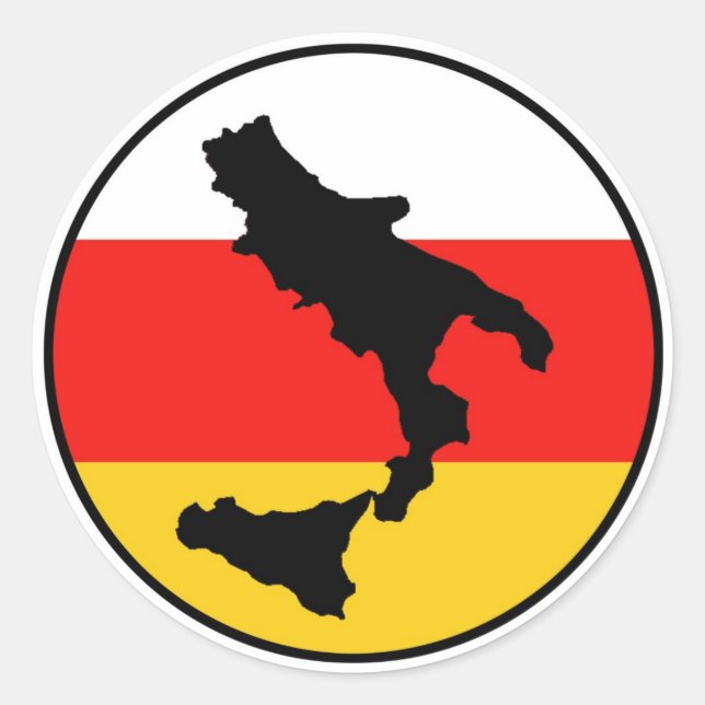 Pegatina Redonda Sud Libero (Anverso)