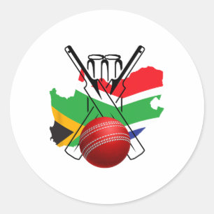 Pegatina Redonda Sudáfrica Cricket T20 Nueva York