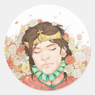 Pegatina Redonda Sueño