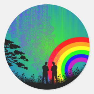 Pegatina Redonda Sueño de verano de medianoche