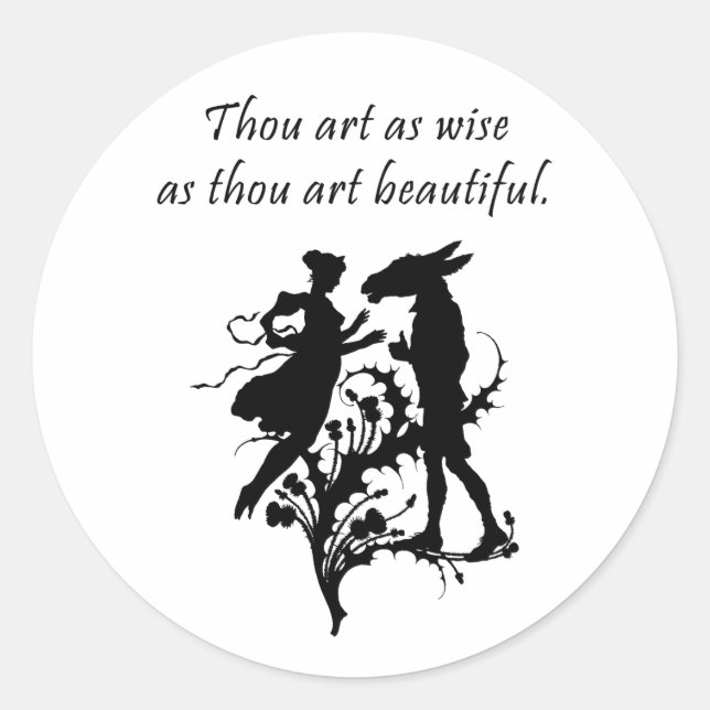 Pegatina Redonda Sueño de verano medio (Anverso)