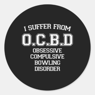 Pegatina Redonda Sufro Ocbd Trastorno Obsesivo De Bolos Compulsivos