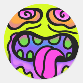 Pegatina Redonda Sugar Zombie Pop Art