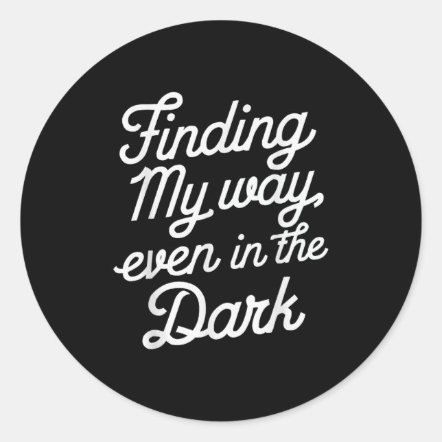 Pegatina Redonda Suicide Awareness Depression Anxiety Mental Health (Anverso)