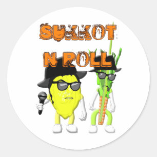 Pegatina Redonda SUkkOT N ROLL