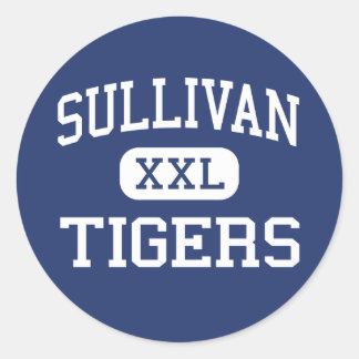Pegatina Redonda Sullivan - Tigers - High School - Chicago Illinois