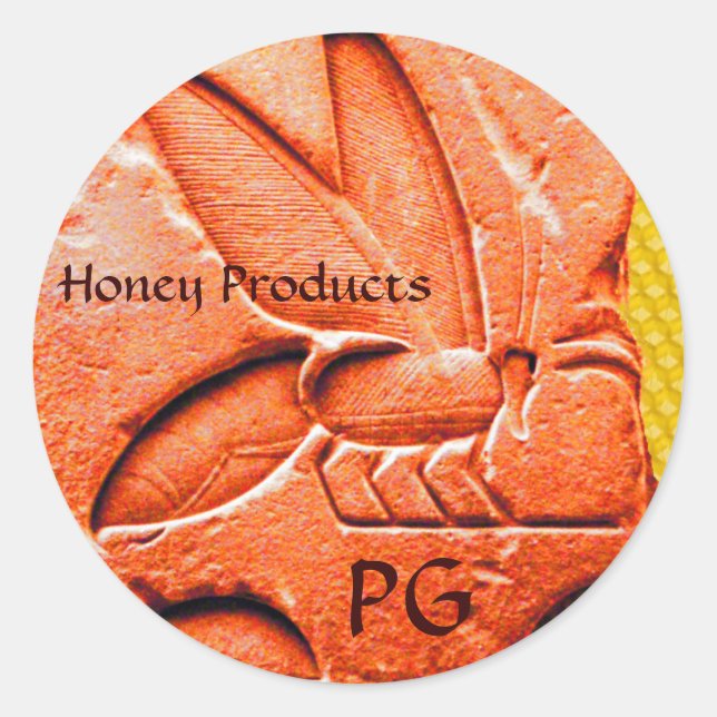 PEGATINA REDONDA SUMINISTROS ANTIGÜEDADES EGIPCIAS DE AZOTE DE AZOT (Anverso)