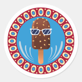 Pegatina Redonda summer cool
