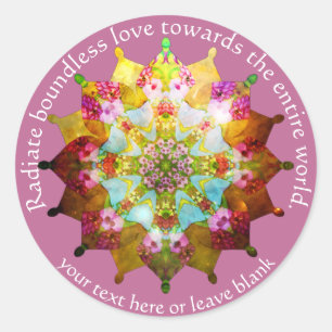 Pegatina Redonda Summer Sol Mandala