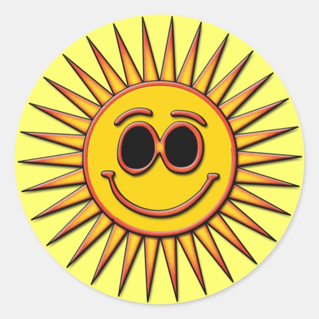 PEGATINA REDONDA SUN (Anverso)