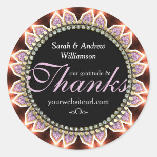 Pegatina Redonda Sun Fire Glow Energy gracias a los Pegatinas