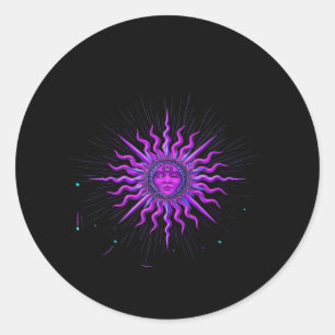 Pegatina Redonda Sun - Gráfico de Whimsigoth