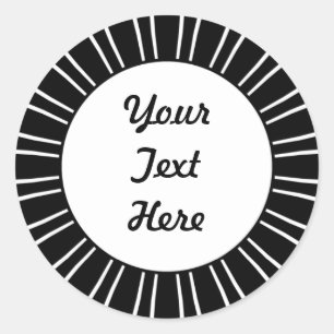 Pegatina Redonda SunBurst 03