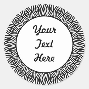 Pegatina Redonda SunBurst 06