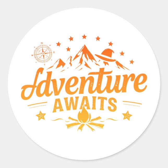 Pegatina Redonda Sunburst Energy (Anverso)