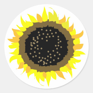 PEGATINA REDONDA SUNFLOWER
