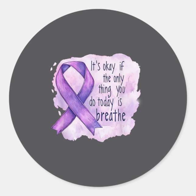 Pegatina Redonda Sunflower Suicide Awareness  (Anverso)