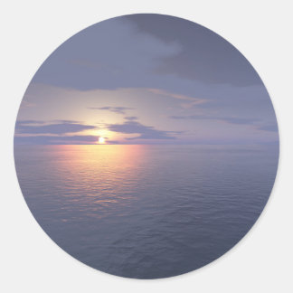 Pegatina Redonda Sunrise/Sunset