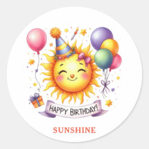 Sunshine Custom Name Happy Birday