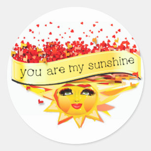 PEGATINA REDONDA SUNSHINE KISSES