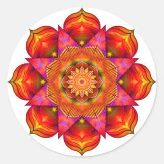 Pegatina Redonda Sunshine Mandala