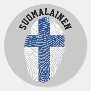 Pegatina Redonda Suomalainen