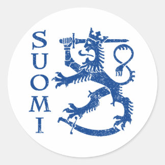 Pegatina Redonda Suomi
