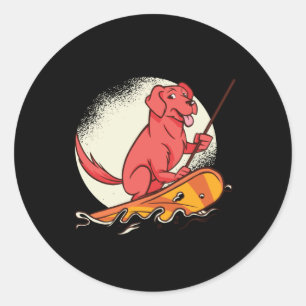 Pegatina Redonda SUP de la superficie de la aleta