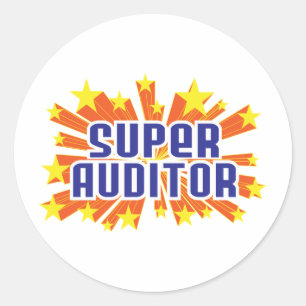 Pegatina Redonda Super Auditor