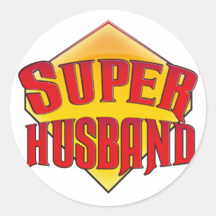 Pegatina Redonda Super Esposo