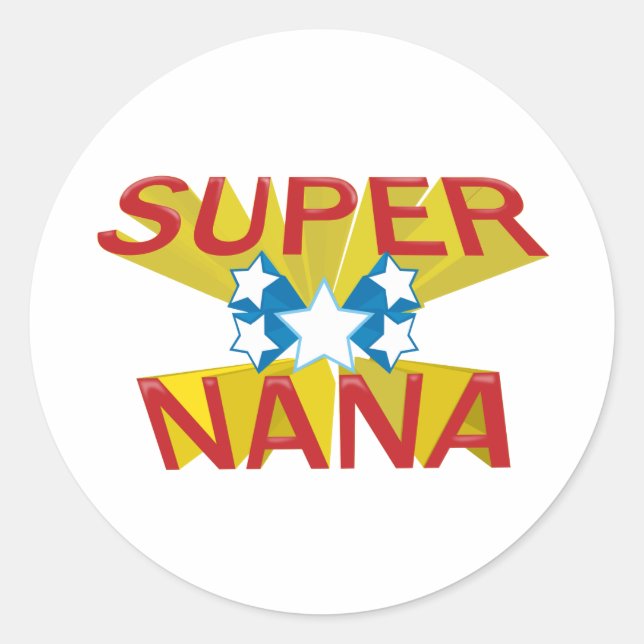 PEGATINA REDONDA SUPER NANA (Anverso)
