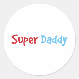 Pegatina Redonda Super Papi