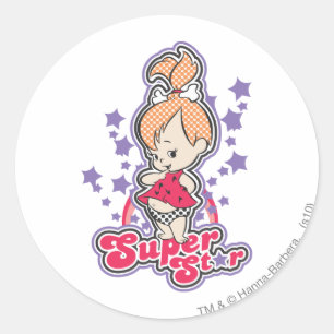 Pegatina Redonda Super Star PEBBLES™