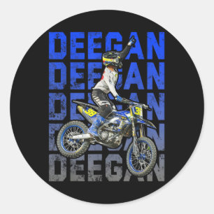 Pegatina Redonda Supercross Motocross Haiden-deegs-risk Halloween